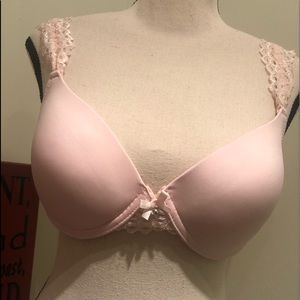 Nanette Lepore NWOT 34C pink underwire push-up BRA